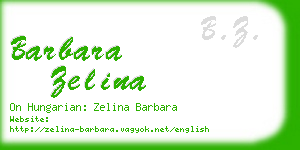 barbara zelina business card
